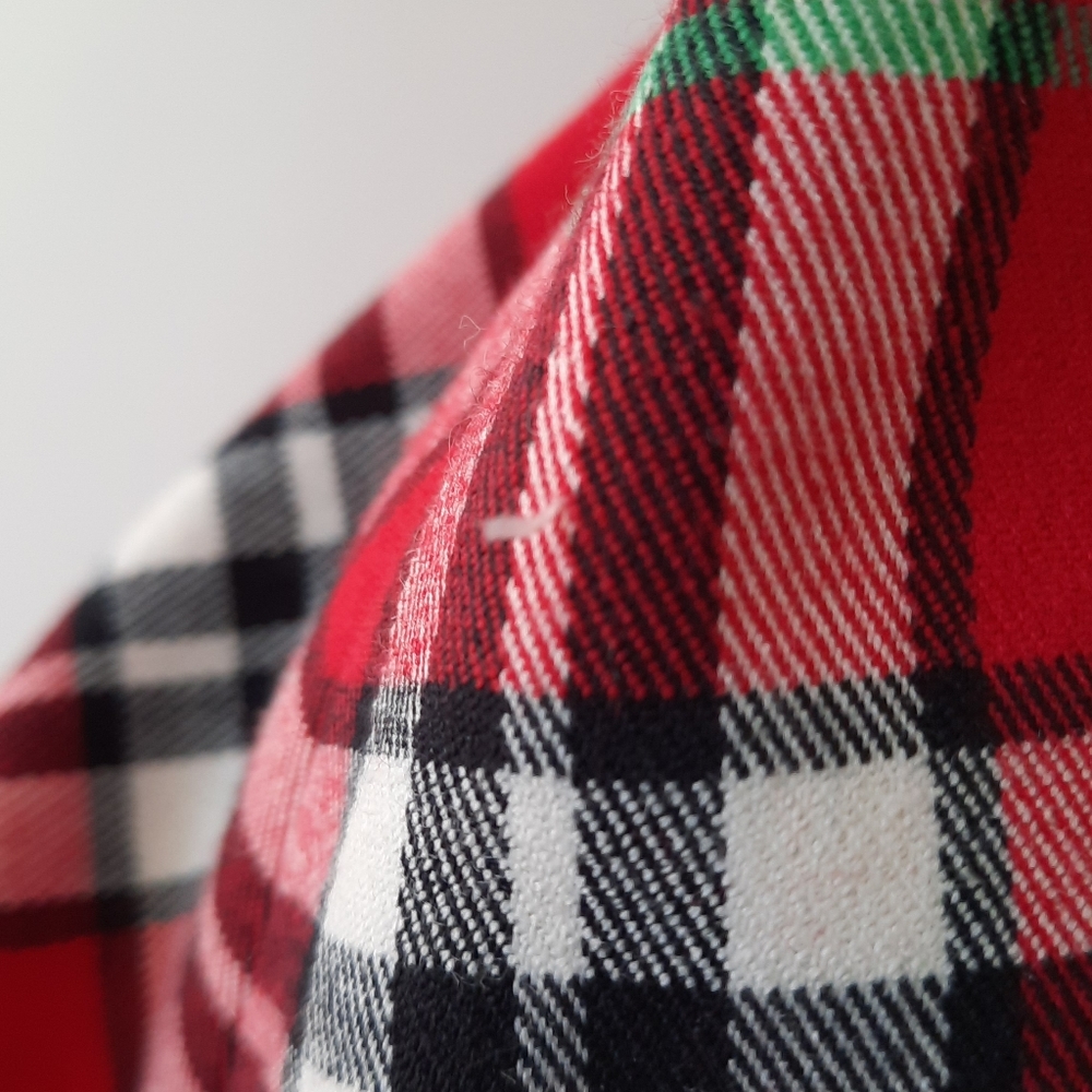 Hanna Anderson Red Plaid ALine Skirt Lined Womens Size Small Christmas Winter - Picture 9 of 15